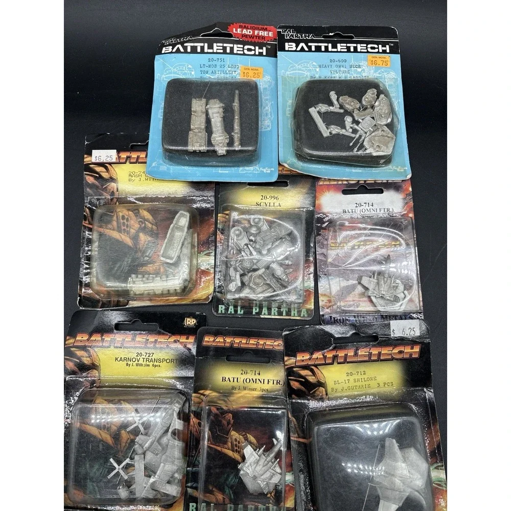 BattleTech Ral Partha Lot of 11 Sealed Miniatures Vehicles & Transports